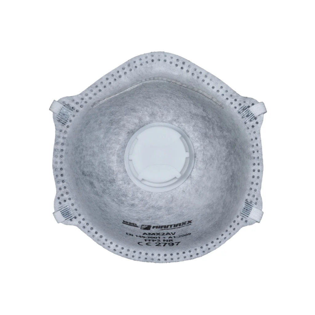 Airmaxx FFP2V Dust Mask with Active Carbon and Valve (12 masks)