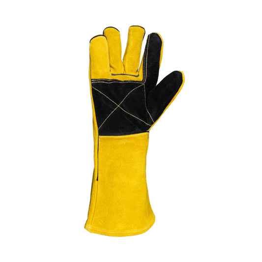 Yellow Lined Welders Superior Elbow Length Gloves (12 Gloves)